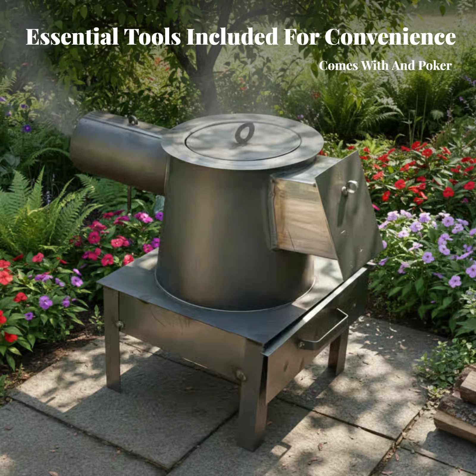 

Портативная печь-плита, на угле/дровах, для домашнего обогрева