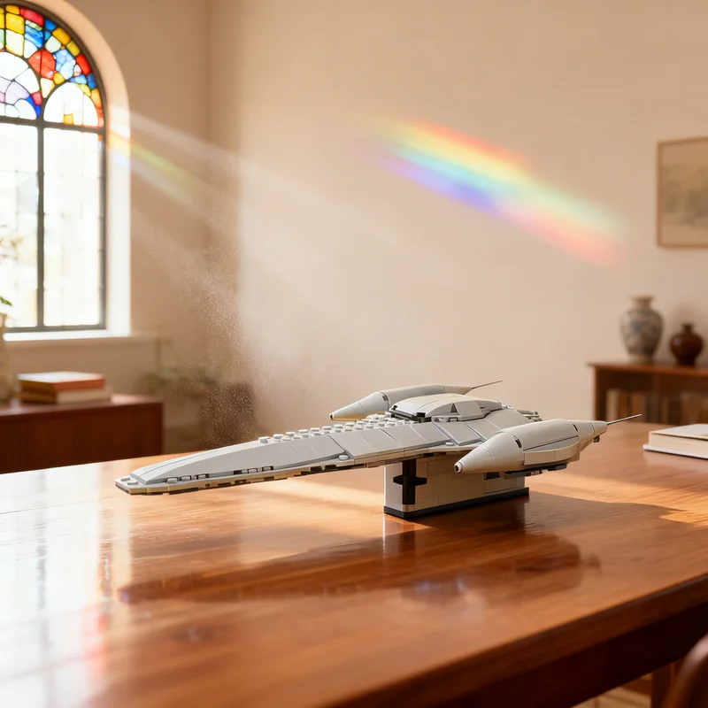 

394 детали MOC: Микро-конструктор «Королевский звездолет Нубиан» (Ситхская звездная битва) — креативный подарок, декор для демонстрации, премиум-качество