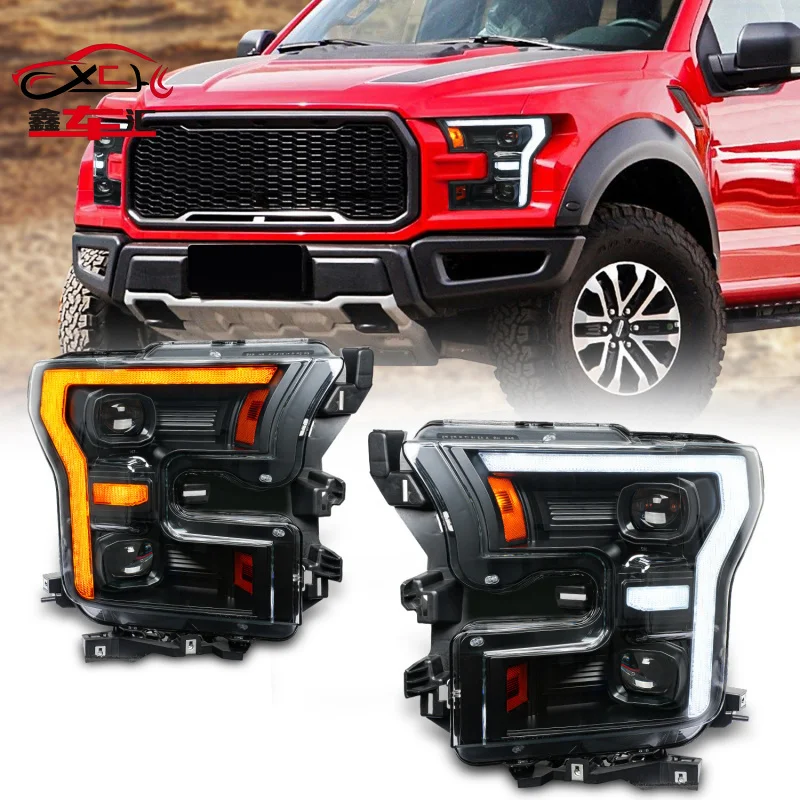

Suitable for 2015-2020 Ford F150 headlight LED assembly modification with switchable yellow and white daytime running lights.