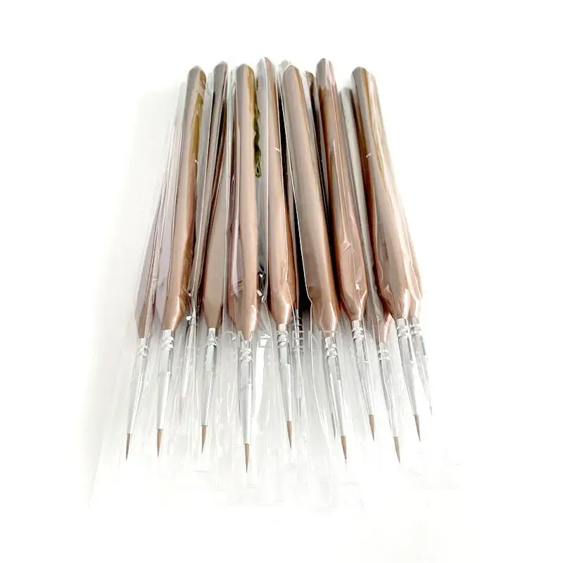 10pcs Dental Sable Hair Brush Pen Porcelain Brushes Enamel Veneering Powder Opaque #1