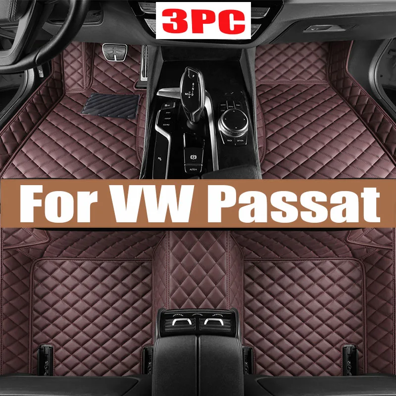 

Car Floor Mats For VW VW Passat B8 GT 2015~2022 Durable Rugs Protective Carpets Luxury Leather Mat Car Accessories 2016