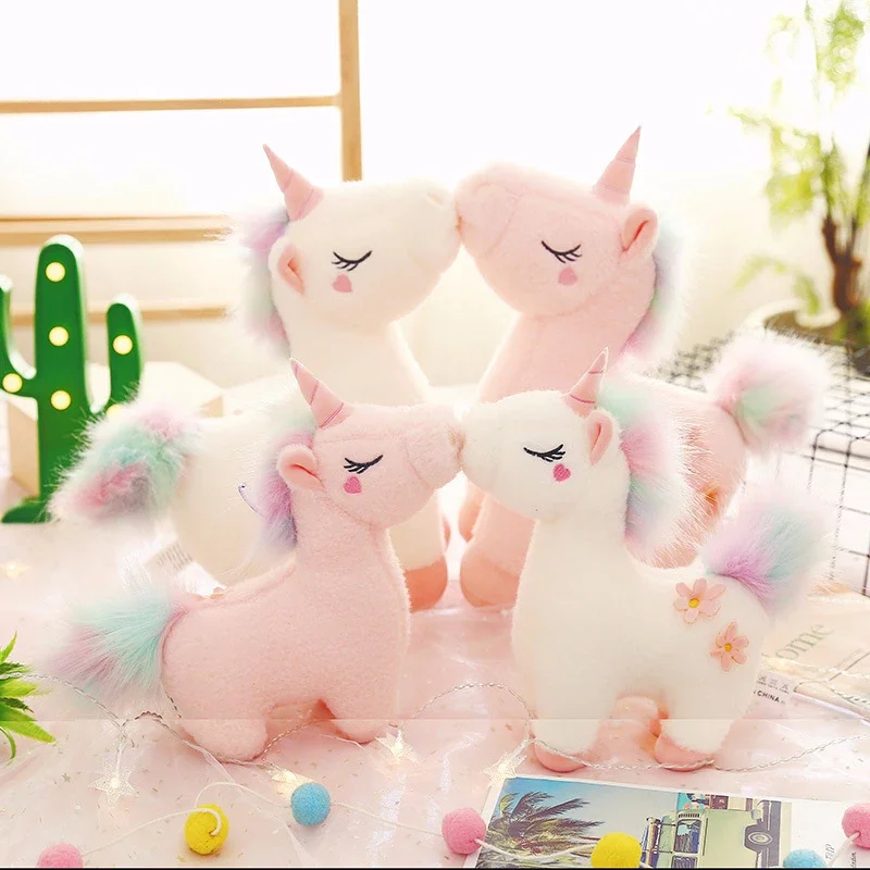 Large Size Unicorn Doll Kawaii Unicorn Plush Toy 30-70CM Soft Stuffed Animals Horse Doll Pillow Toy for Boy Girl Christmas Gifts