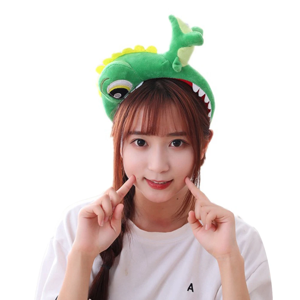 

Dinosaur Headband Hoop Hair Accessories Lightweight Elastic Bands Expandable Headdress Animal Hair Hoop Party Costumes