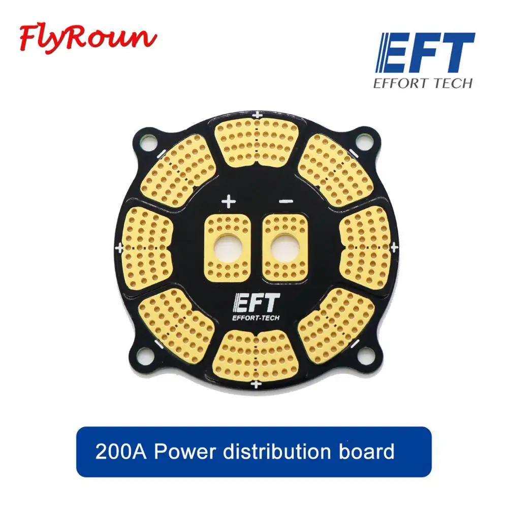 

EFT high current 200A Power distribution board wiring PDB 7 oz for 8 ESC protection plant Drone fog machine