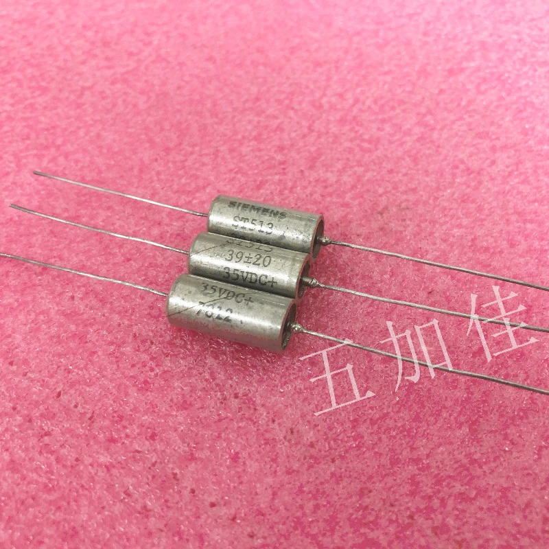 5PCS/ST513 35V39UF German Axial Tantalum Capacitor Silver Tantalum Capacitor