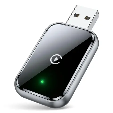 B63B-Wireless Carplay Adapter For Iphone, Convert Wired To Wireless, Mini Size, USB & USB-C, No Delay