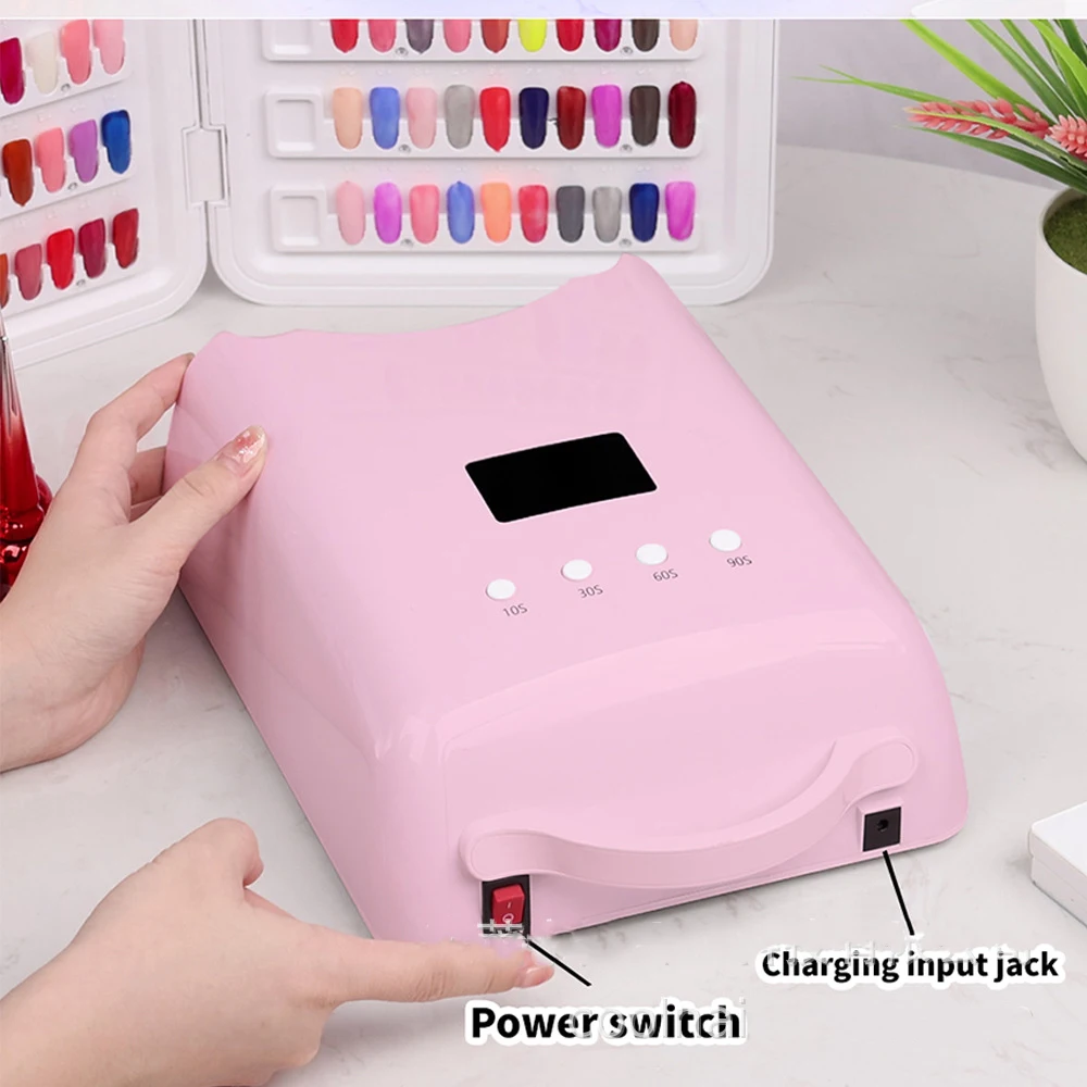 78 واط قابلة للشحن الأشعة فوق البنفسجية LED مانيكير اللاسلكية مسمار مصباح لعلاج هلام البولندية مسمار مجفف اللاسلكي باديكير ضوء 39 المصابيح الولايات المتحدة التوصيل #5