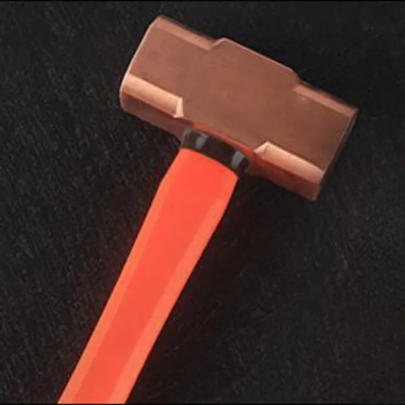 Imagem -05 - Martelo de Cobre Octogonal à Prova de Explosão com Alça de Fibra Sólida Martelo Pequeno Multifuncional Profissional Ferramentas Manuais Não Magnéticas