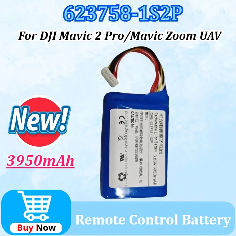 

623758-1S2P 3.83V 3950mAh Remote Control Battery for DJI Mavic 2 Pro/ Mavic Zoom UAV Long Battery Life Drone Series Accessories