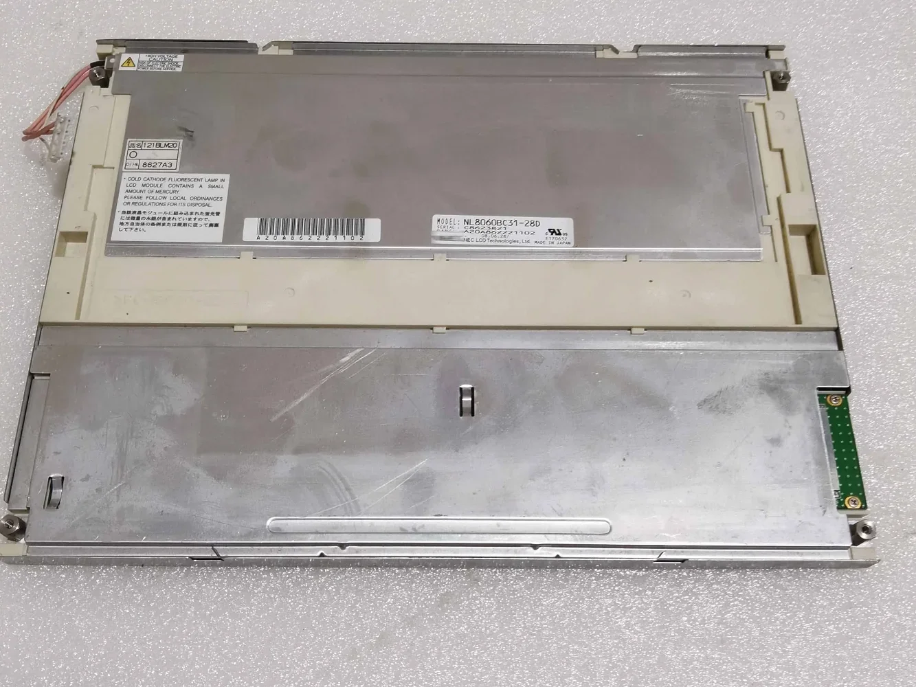 

NL8060BC31-28D 12.1-inch 800×600 Industrial LCD display screen