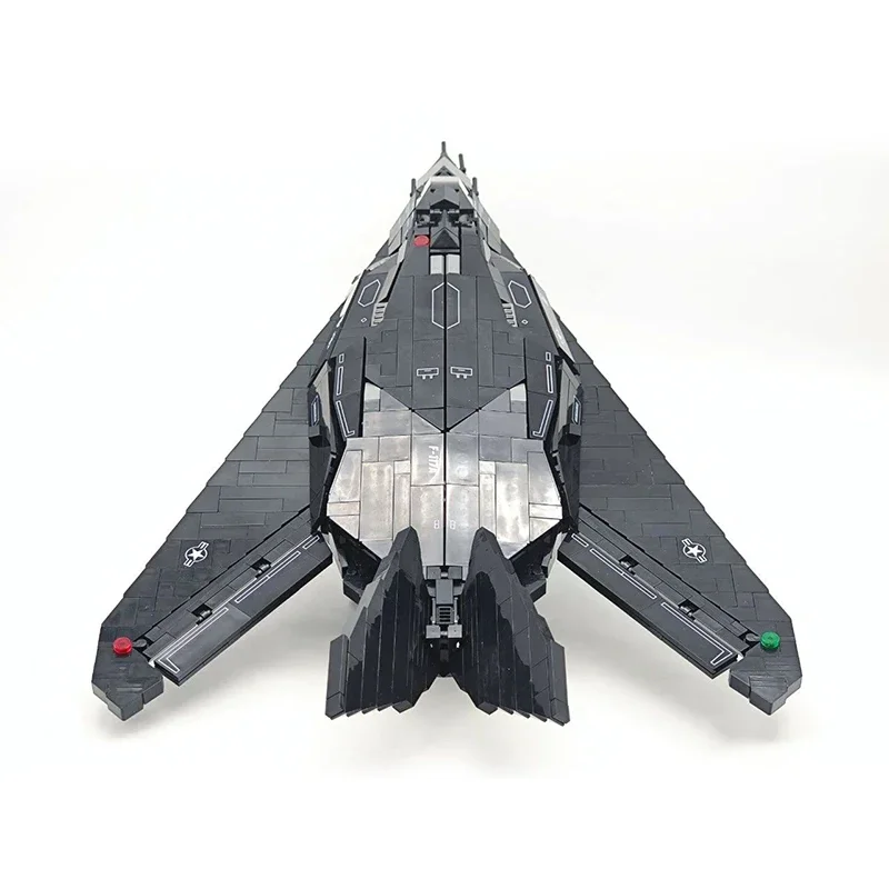 1375PCS Technische F-117A Nighthawk Stealth Fighter Jet Bausteine Militär Flighter Ziegel Spielzeug Kinder Geburtstag Geschenk
