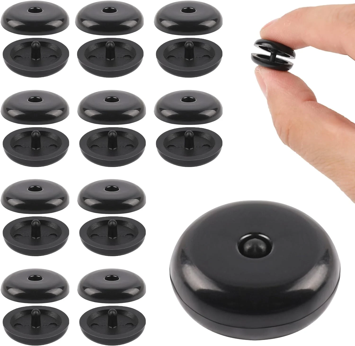 10pcs Car Safety Seat Belt Stopper Buckle Adjuster Fastener Retainer Buckle Stopper Holder Rivet Stud Clips Car Accessories ﻿