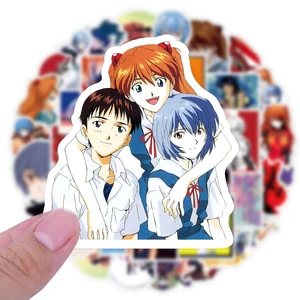 50 PCs Neon Genesis Evangelion Anime Proof Aufkleber Dwater Proof Water Schöne Paket Hülle Kawai Tragbare Hautkunstzubehör 8 Hauptverkaufstelefon Evangelion - №1