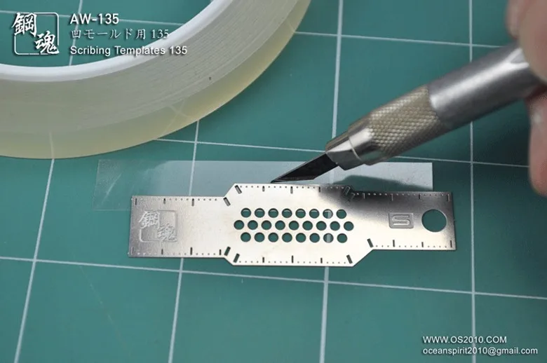 AW135 A.W Steel Soul Engraving Line Template/Model Making Tool Accessories 3D Printer Parts