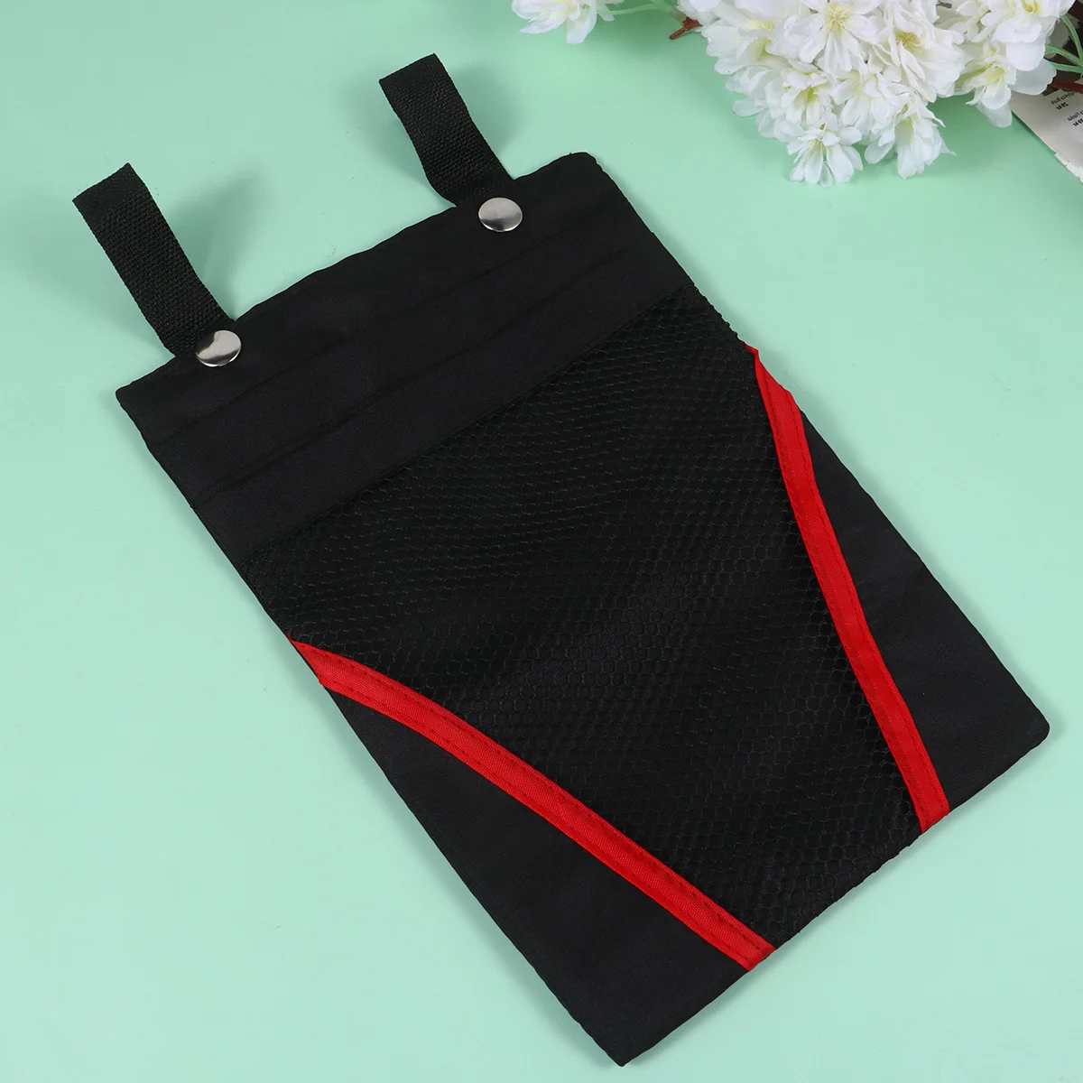 

2Pcs Bicycle Basket Hanging Bag Fashionable Design Reusable Container with Easy Snap Closure Large Capacity Pockets for Bike