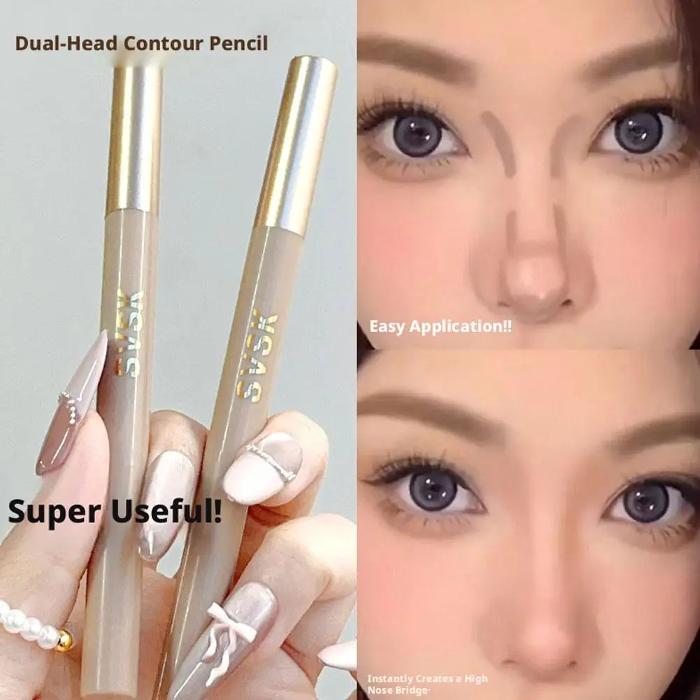 Liquid Face Contour Pen 3D Makeup Concealer Stick Waterproof 24H Long Lasting Foundation Highlighting Bronzer Pencil