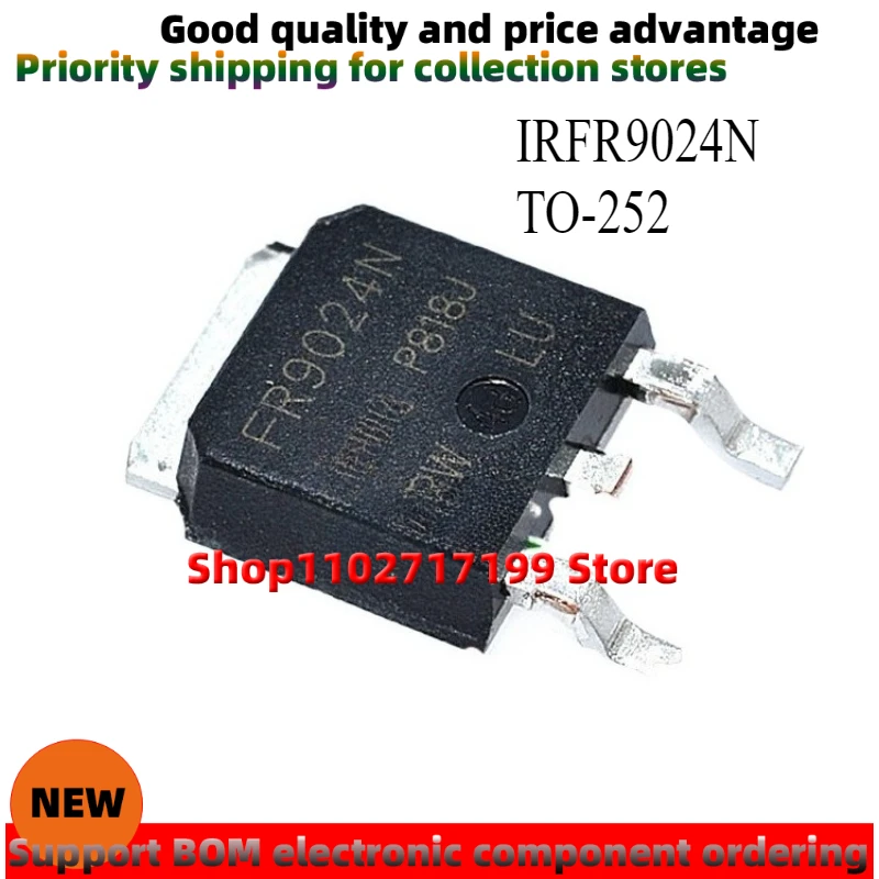 10 PZ/LOTTO FR9024N IRFR9024N TO-252 mosfet IRFR9024 FR9024