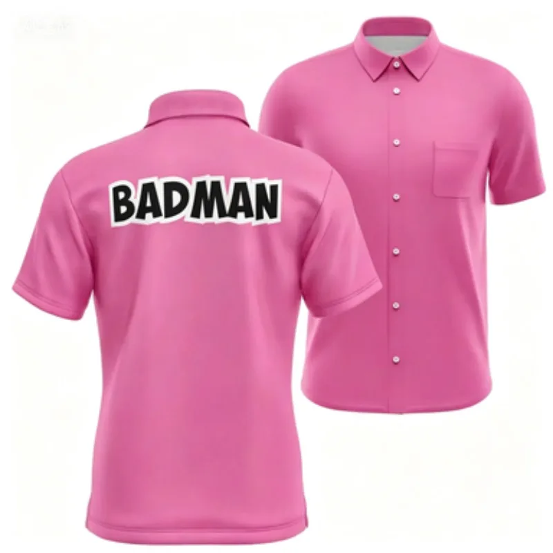 Fresh Vacation Style Anime Series Casual Short Sleeved Shirt