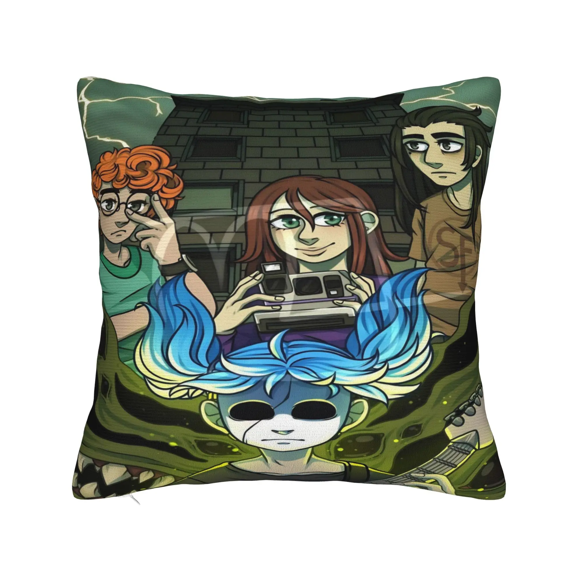  Sally Face Sal Fisher Indie Printing Pillowcase Cushion Cover  Throw Pillow Cover Y2K Bed Decorations Square Multi-Size