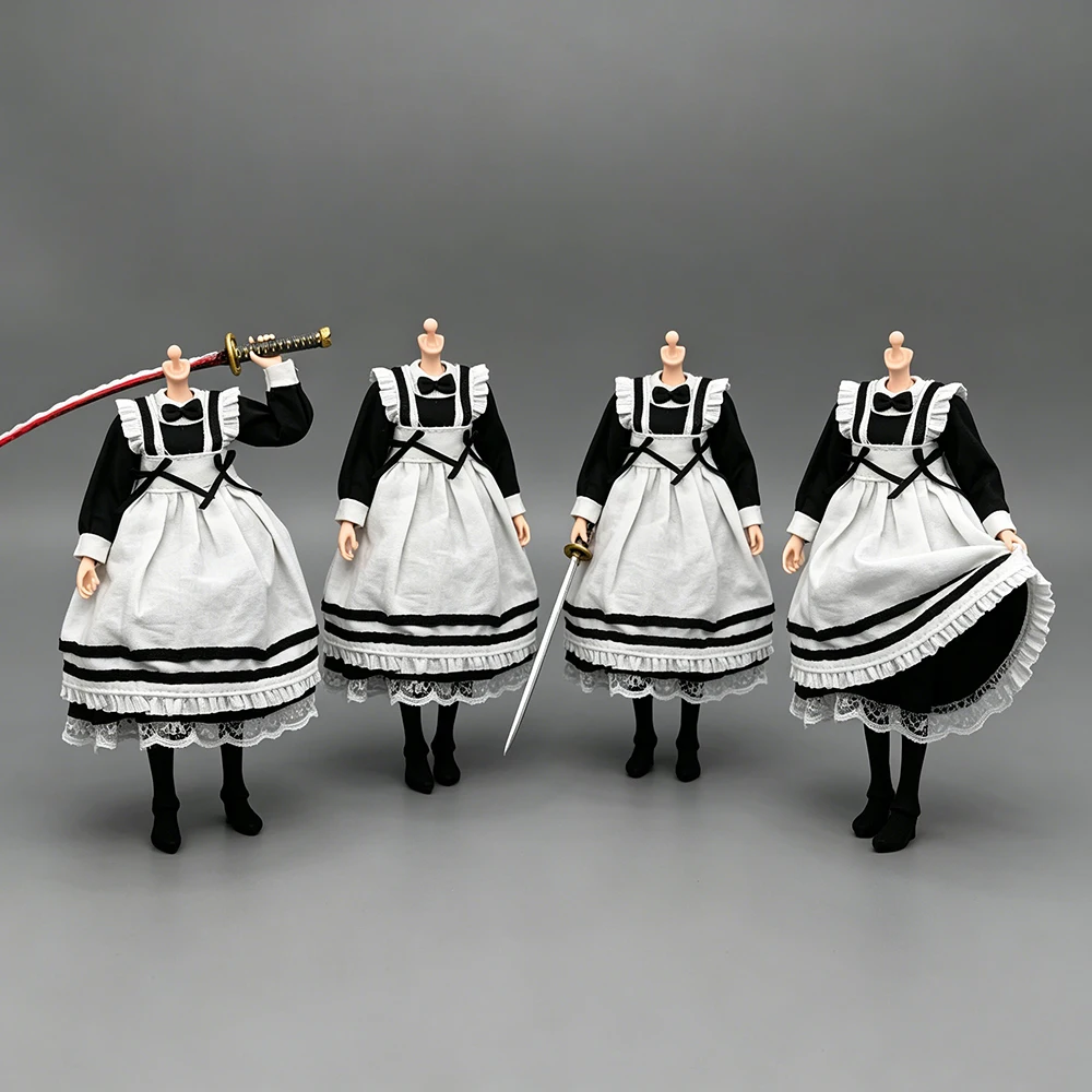 

Female Soldier Doll Long Robe Coat Skirt Hasuki Toys Model No Body No Figure For 6" Romankey Figure Accessories DIY 1/12
