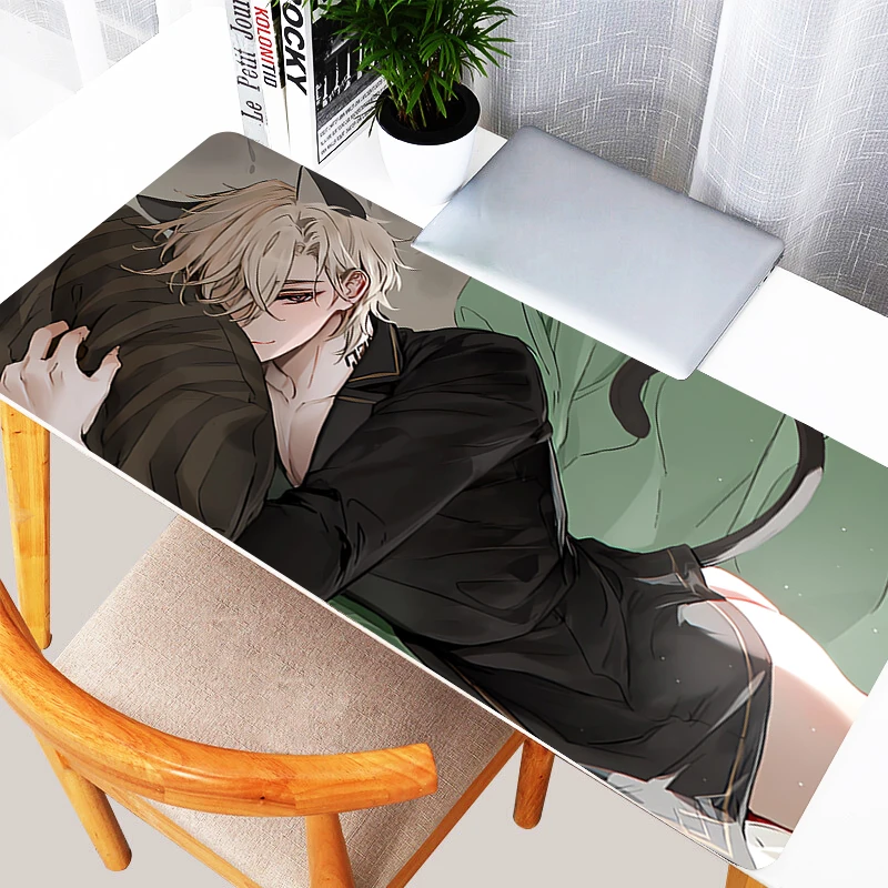 

Aventurine Honkai Star Rail XXL Large Hentai Mouse Pad Computer Laptop Non-slip Office Keyboard Desk Mat Anime Sexy Cat Mousepad