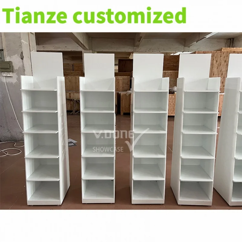 

Customized-Supermarket Store Hot Sale Snacks Candy Store Promotion Tier MDF Paint Display Stand