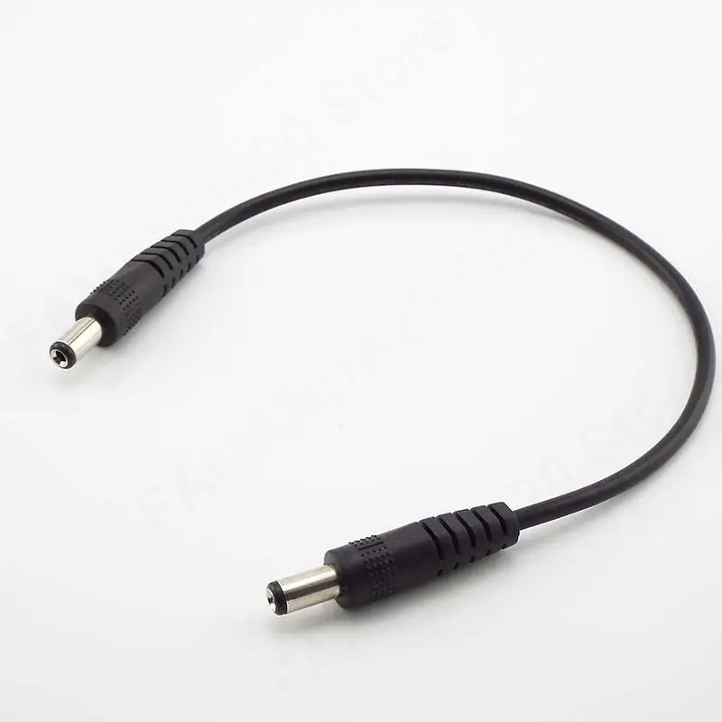 DC Power cable Plug 5.5 x 2.1mm Male To 5.5 x 2.1mm Male CCTV Adapter Connector Cable 12V Power Extension Cords 0.5m/1M/2M m20