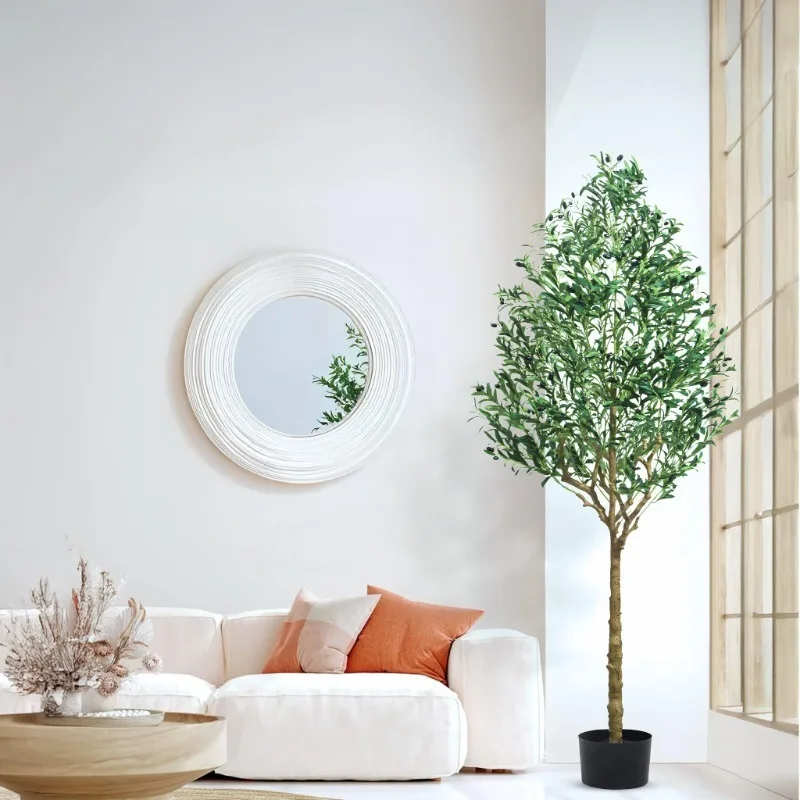 

Large Artificial Olive Trees Banyan Leaves Silk Grass Plastic Simulated Home Decoration Landscape Outdoor Houses Potted Plants