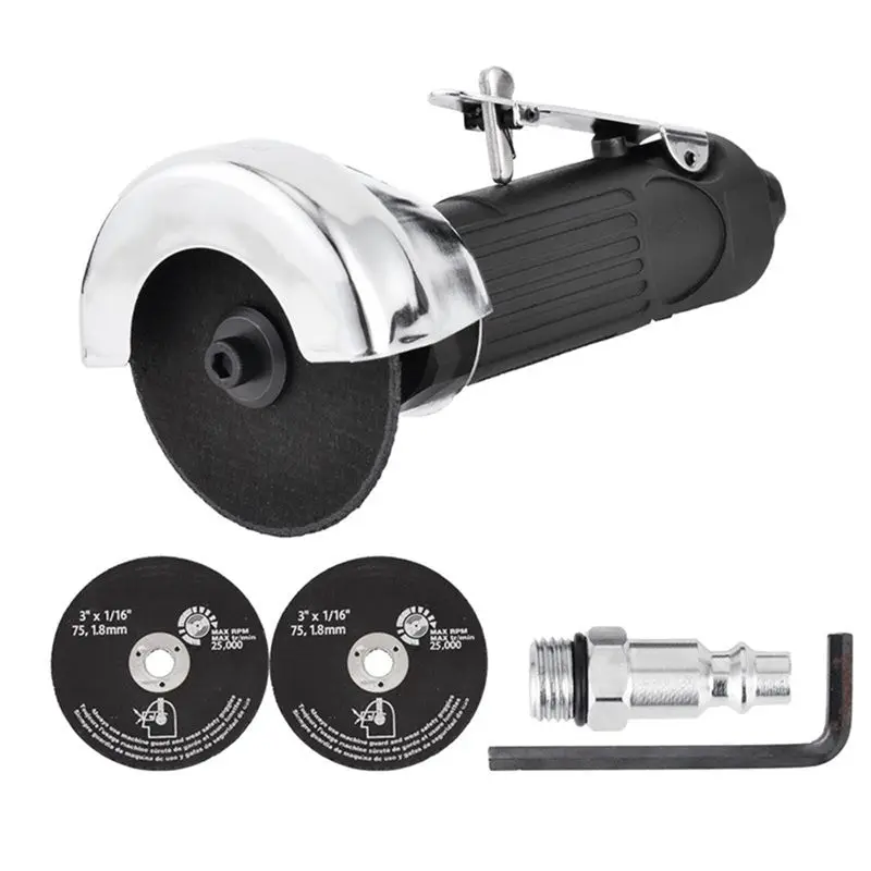 Lightweight Robust 3-Inch Angle Air Grinder For Precise Cutting In Metal, Fiberglass, And Wood DIY Projects