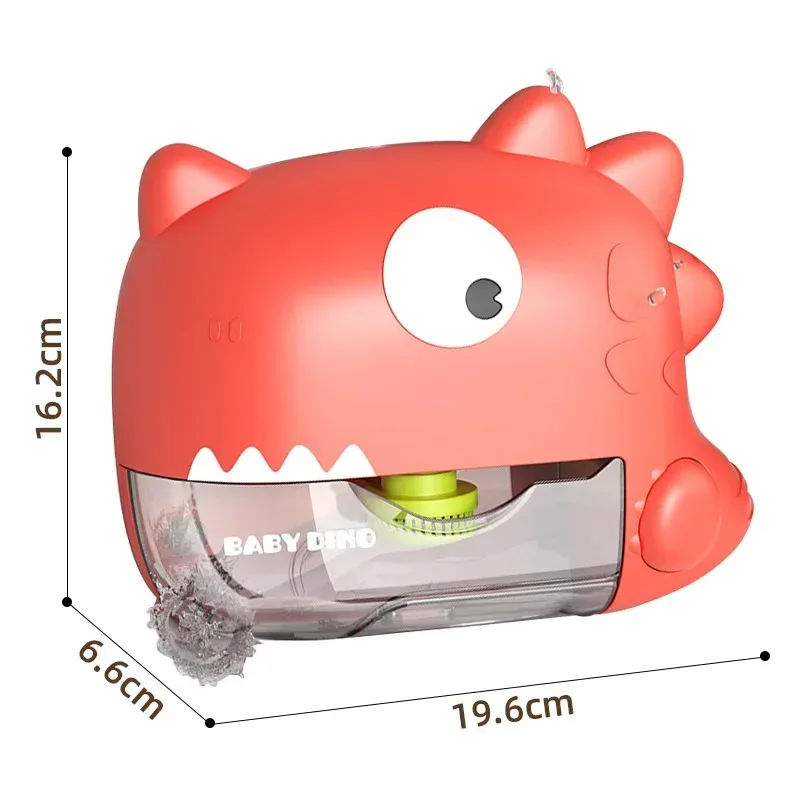 

Musical Soap Bubble Machine for Kids Bubble Dinosaur Suction Cup Hanging Bath Toys.,Electric Summer Bathtub Blower Foam Machine