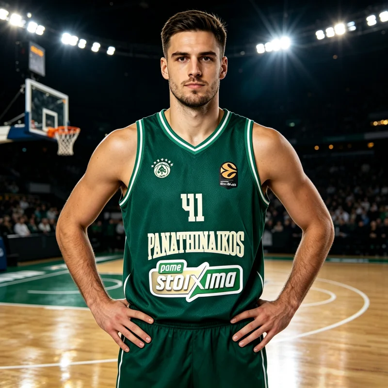Nouveau Maillot de Basket Panathinaikos Athènes Été 2026 – Respirant et Doux pour Hommes, Fans, Famille et Enfants