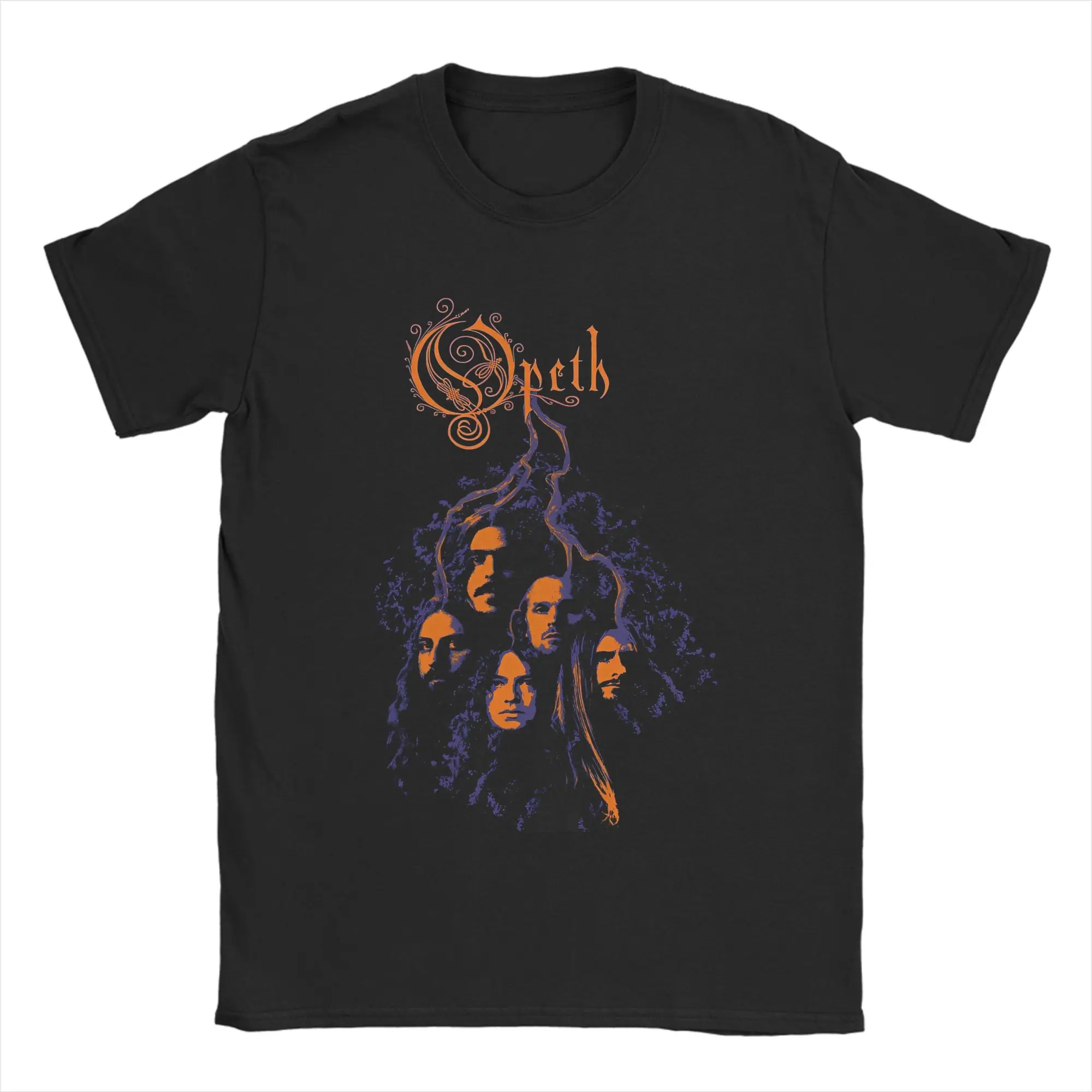 Men's T Shirt Opeth MusicProgressive Metal T Shirts Hipster  Summer Tee Shirt Vintage 100 Cotton Clothing Plus Size 5XL