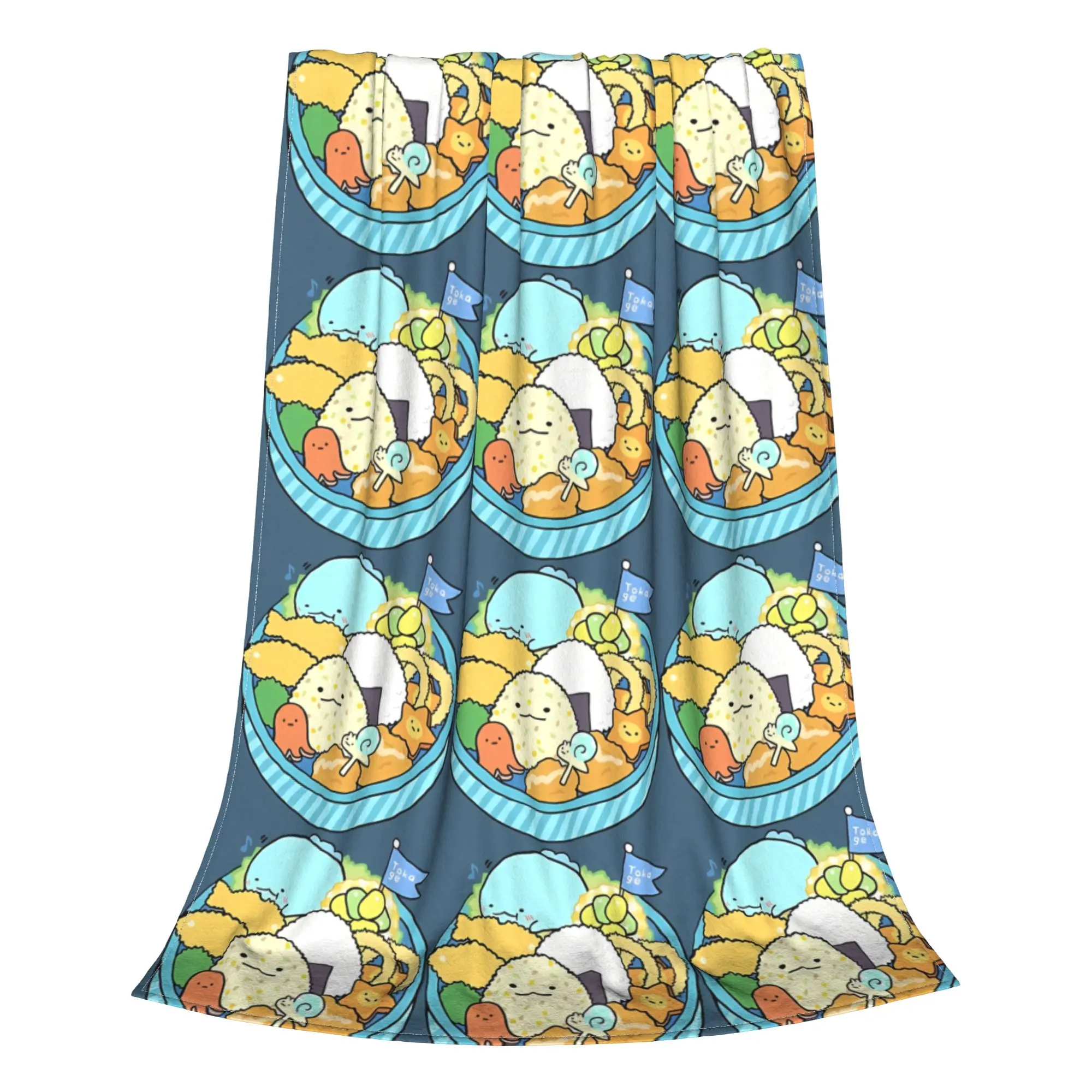 1PC Home Cute Room Decor Kawaii Bento Box Blanket Throw Blanket Sumikko Gurashi Novelty Warm Blanket All Season