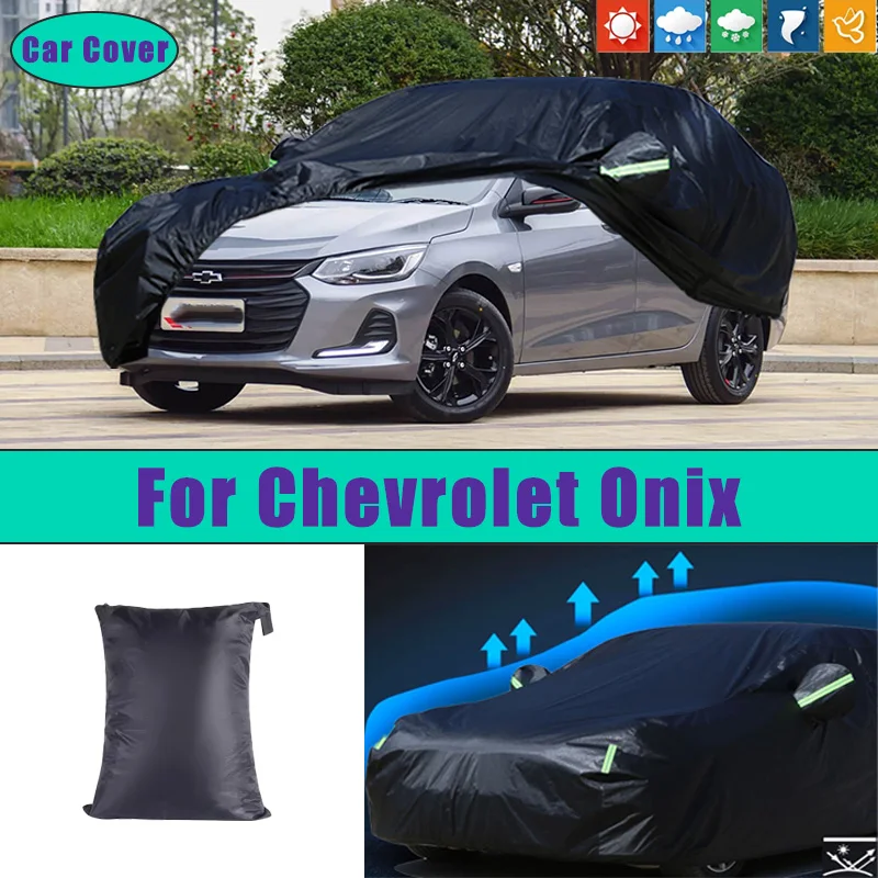 

For Chevrolet Onix Car Full Outer Covers Outdoor Waterproof Dustproof Sun Rain Snow Protection Exterior Car Accessories