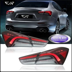 For Maserati Ghibli LED Taillight Assembly 2014-2020 Retrofit Old to New Rear Tail Light Flowing Turn Brake Car Accessory Lamp