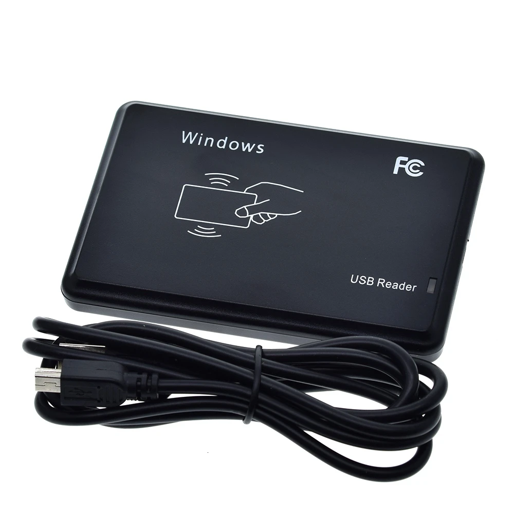Lecteur RFID avec Port USB EM4100 TK4100, identification 125khz, sensibilité sans contact, Support de carte intelligente, système de fenêtre Linux, 1/3 pièces
