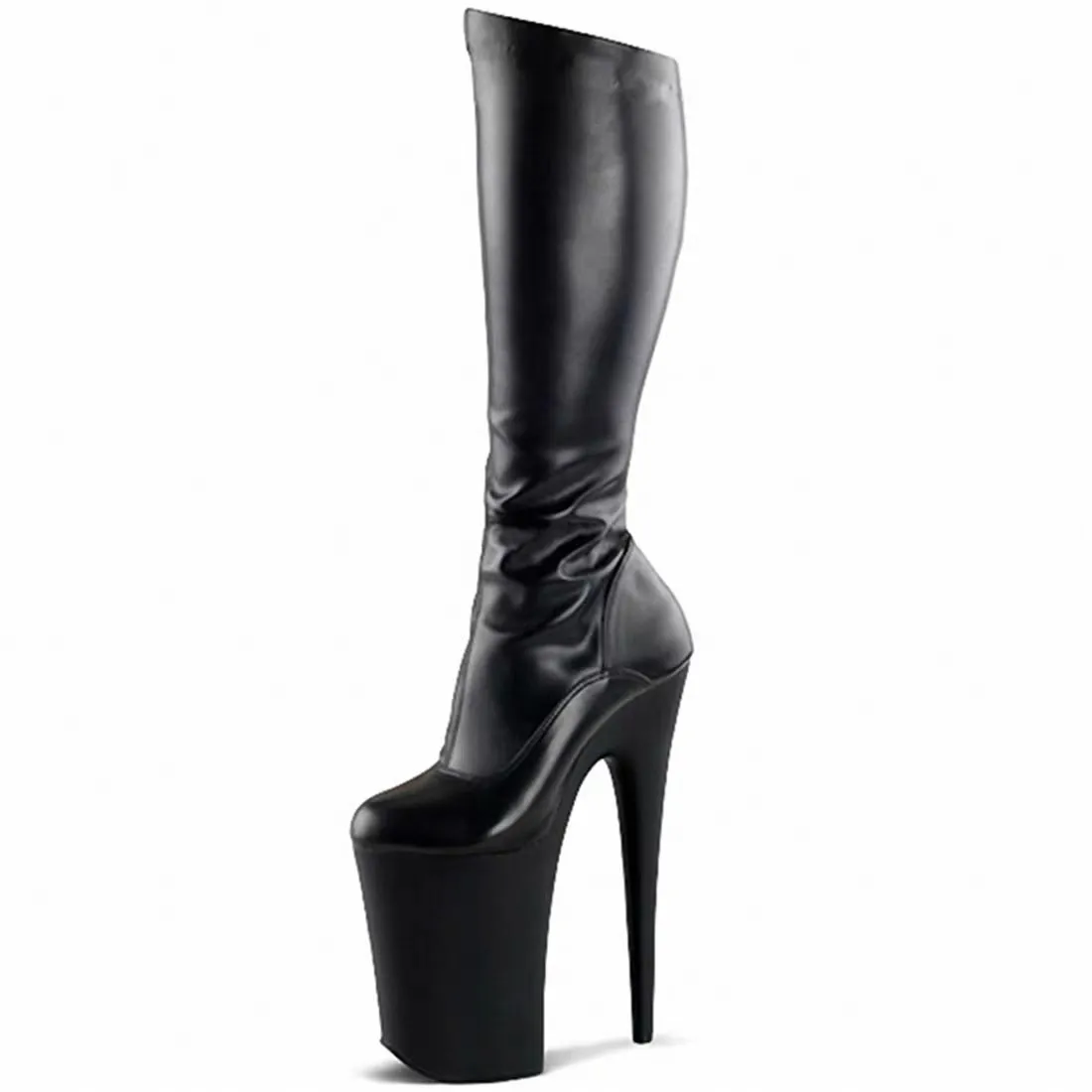 Ultra-high heel knee-high boots 26 cm high model stage performance sexy pole dance nightclub sexy sky-high boots