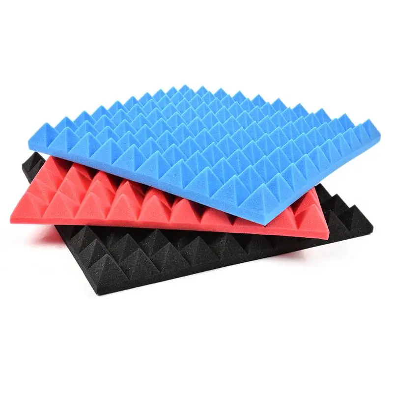 Pyramidal Acoustic Panel Sound Proof Absorption Insulation Treatments Foam Soundproofing Sponge Pads Studio Acoustic Wall Panel