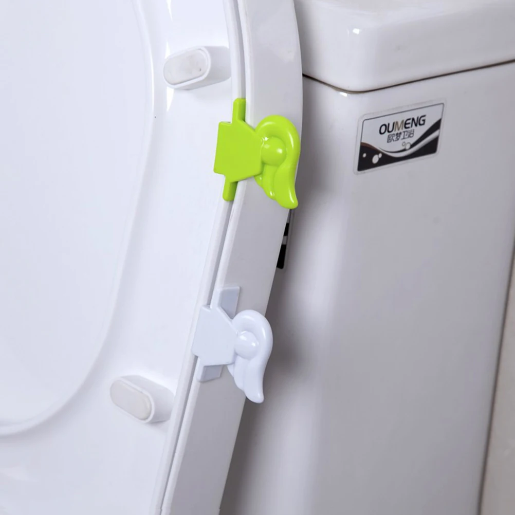 

Fashion Portable Toilet Cover Toilet Seat Cover Lifter Seat Lid Avoid Touching Wings Shape(White Color)