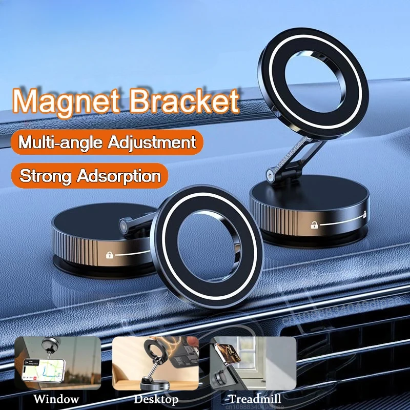 Xiaomi Vacuum Phone Bracket Magnetic Holder Multi-angles Adjustable Design Super Stable Magnet Foldable Car Mount Suction Stand
