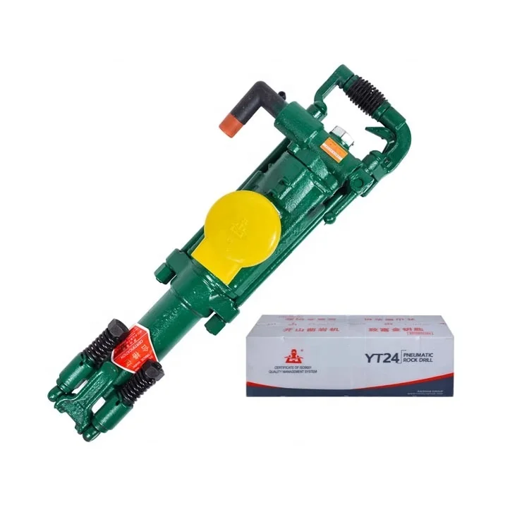 YO18, YO20, YT24, YT28A Hand Held Rock Drill for Quarry with Air Leg Pneumatic Portable Drilling Machine