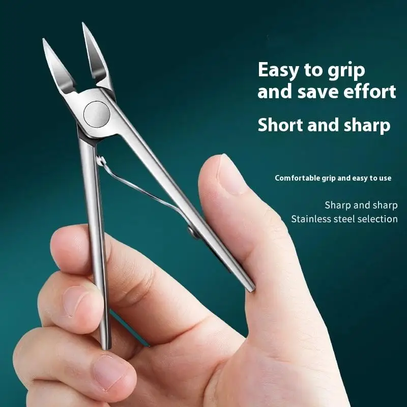 Coupe-ongles professionnel épais avec corps en acier inoxydable, pour le soin des ongles et enlever les ongles incarnés, 1 pièce