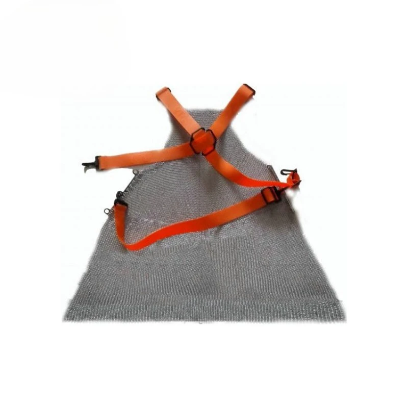 Grade 5 cut-proof metal apron, wholesale aquatic market apron, slaughterhouse metal cut-proof apron