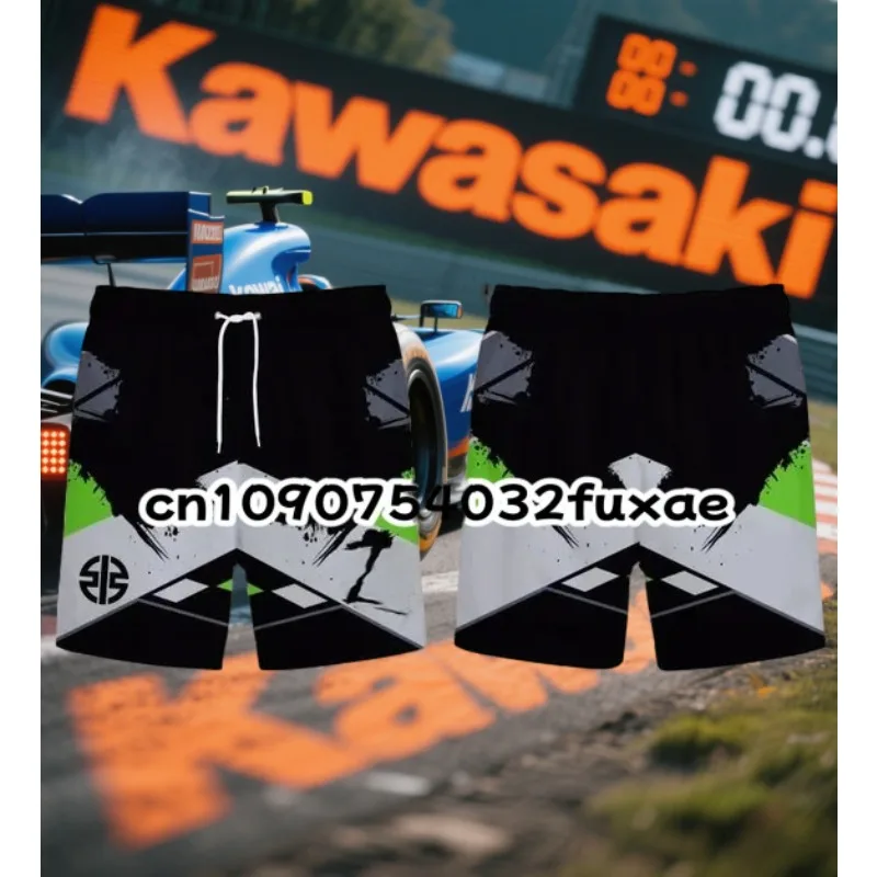 

Kawasaki Summer Popular Quick Drying Breathable Motorcycle Shorts and Off-road Motorcycle Sports Shorts, Outdoor Sports Shorts
