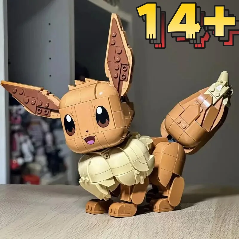 Jeu classique 2026 MOC FIT 72151, figurine Eevee, 587 pièces, blocs de construction, modèle d'elfes 3D polyvalent, jouets pour garçons et filles, cadeaux d'anniversaire