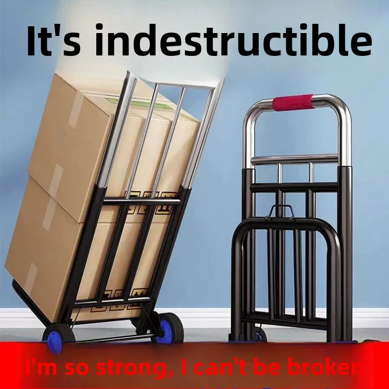 

Портативная складная тележка для улицы, передвижная автомобильная корзина для овощей, ручной инструмент, прочный универсальный автомобиль