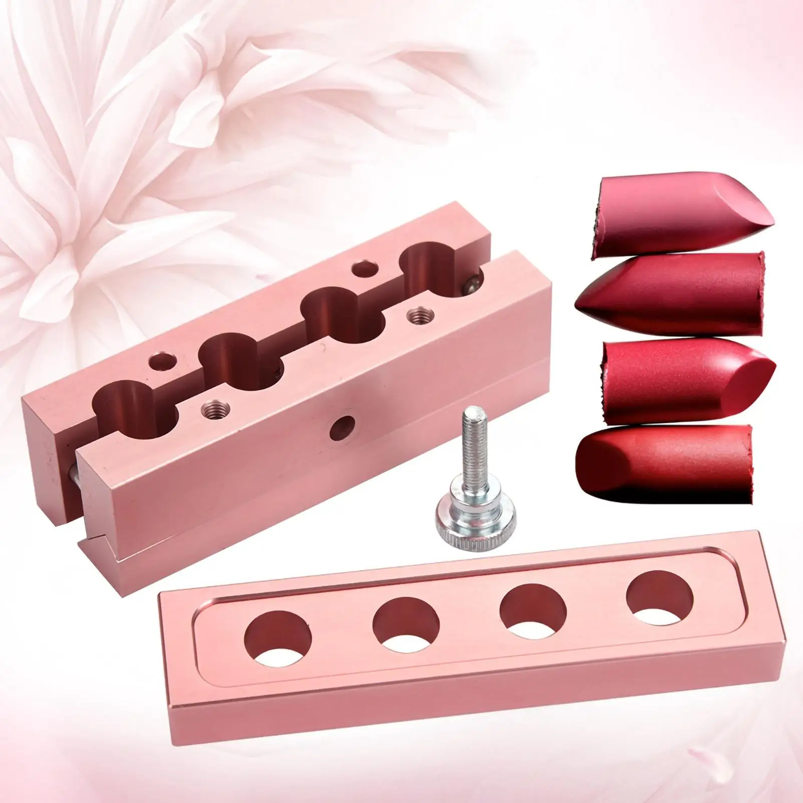 12,1 mm Lippenstiftform aus Aluminiumlegierung – Lippenbalsambereiter mit doppeltem Verwendungszweck und Bastelwerkzeug-Set für die Make-up-Kreation