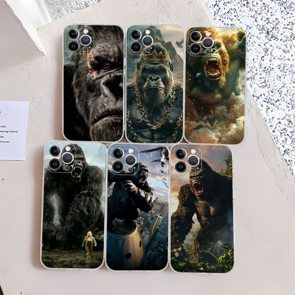 Adventure Movie K-King K-Kong Phone Case Silicone Soft For Iphone 16 15 14 13 12 11 Pro Mini XS MAX Plus X Cover