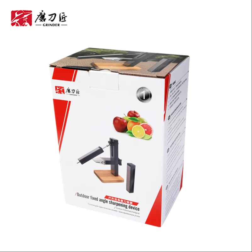 

360° Adjustable Knife Sharpener Fixed Angle Adjustment Range: 10-30 Degrees Includes 2 Replaceable Sharpening Stones