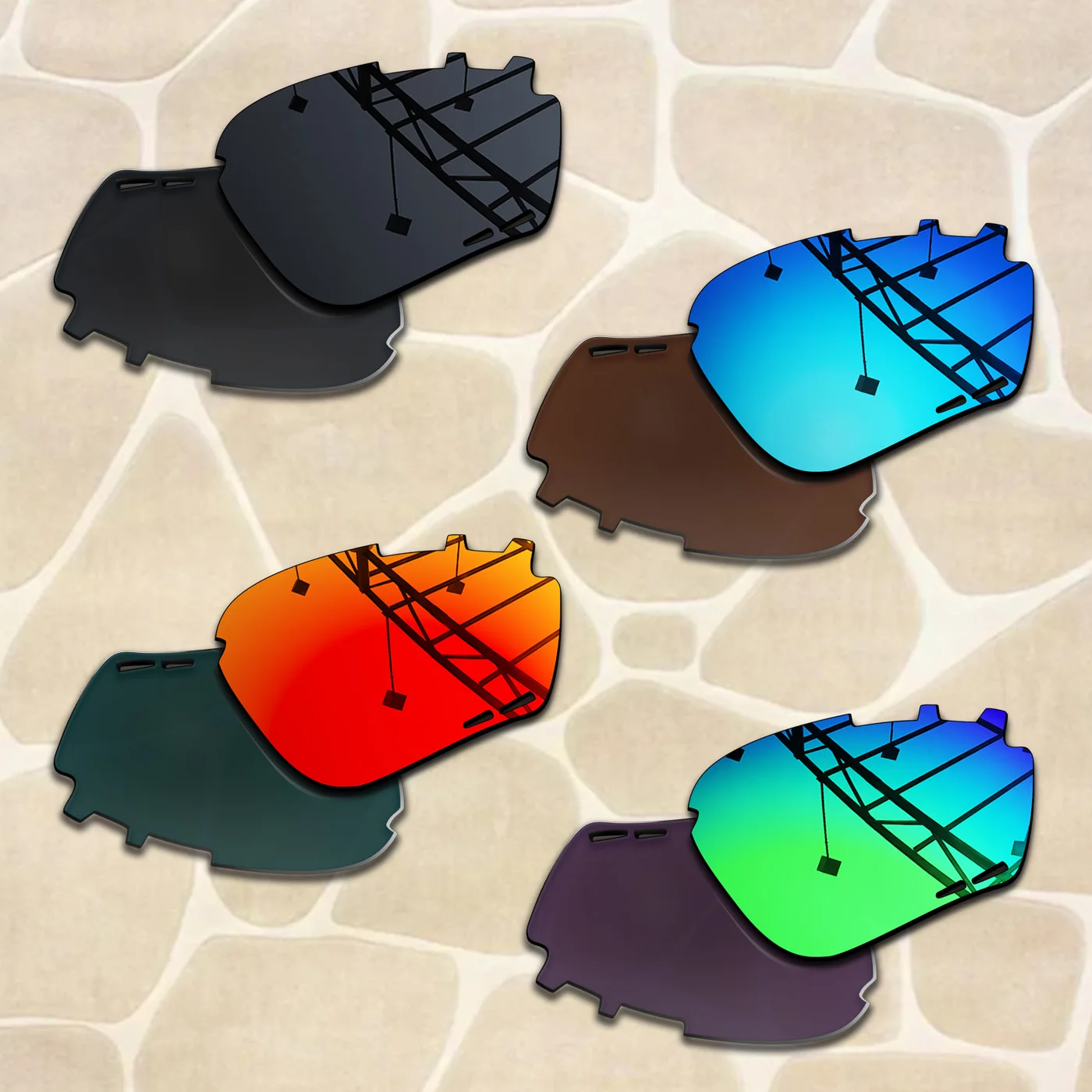 Combo Set Polarized & Tinted Replacement Lenses for Rudy Project Propulse Sunglasses Impact Resistant
